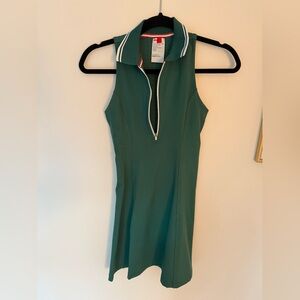 Wilson Teal Zip-Up Mini Dress